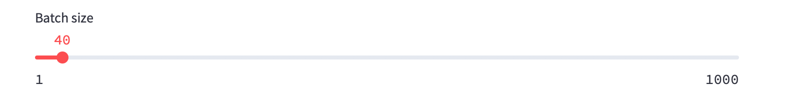 batch size